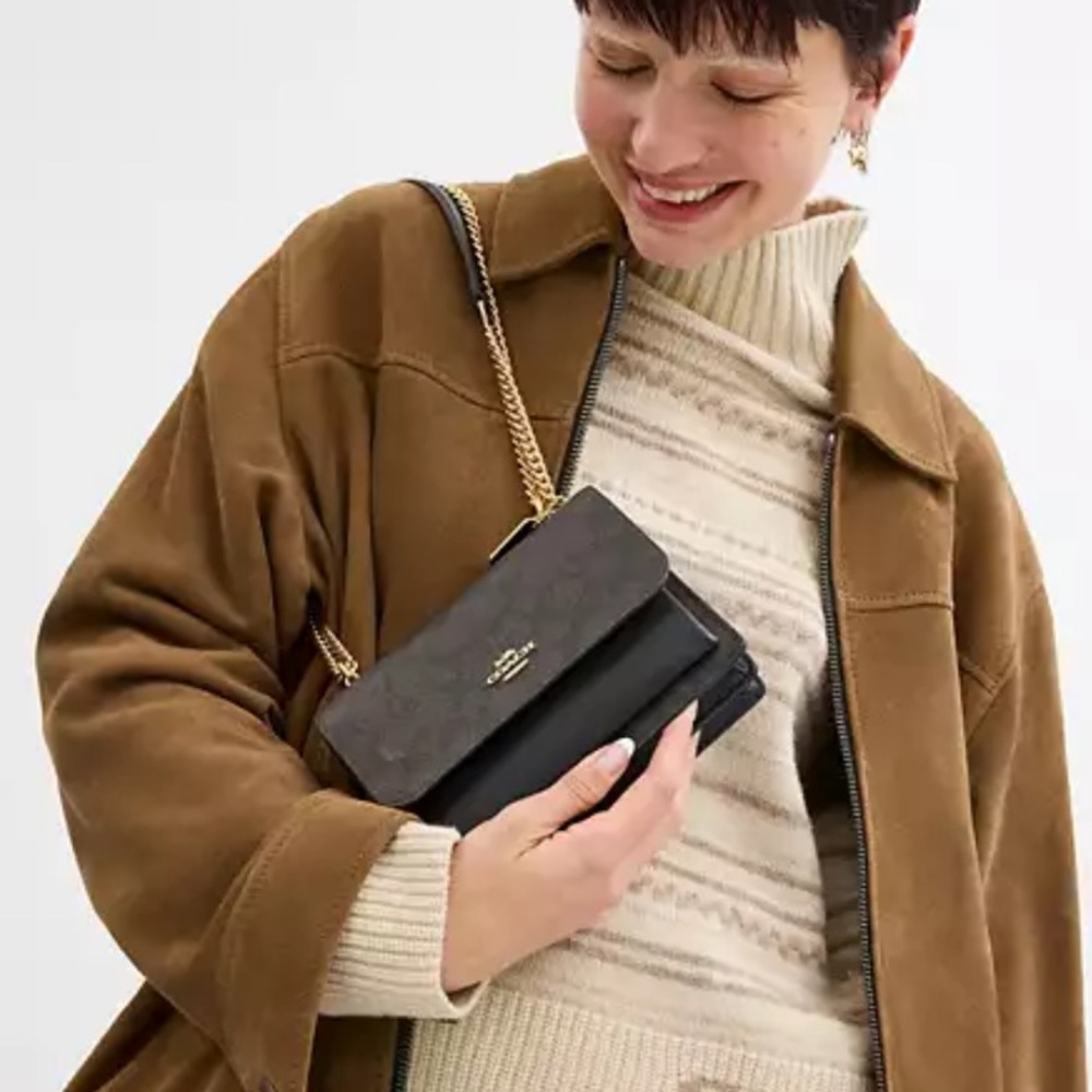 Coach Mini Klare Crossbody Bag In Signature Canvas - Picture 4 of 6